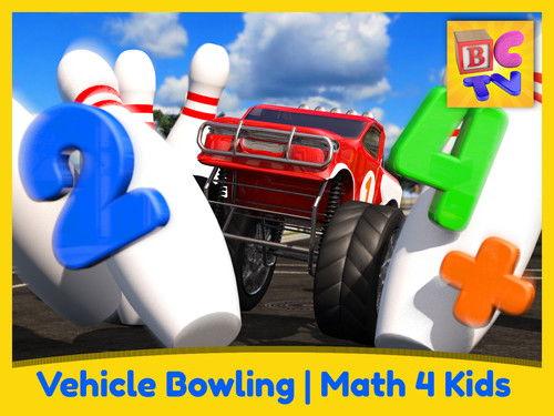 Brain Candy TV Season 1 Episode 18 - Vehicle Bowling Math - Learn Adding & Subtracting for Kids