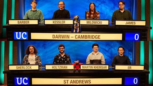 University Challenge Season 50 Episode 8 - Darwin College, Cambridge v St Andrews