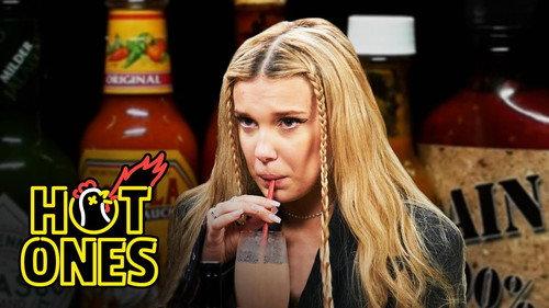 Hot Ones Season 18 Episode 2 - Millie Bobby Brown Needs a Milkshake While Eating Spicy Wings