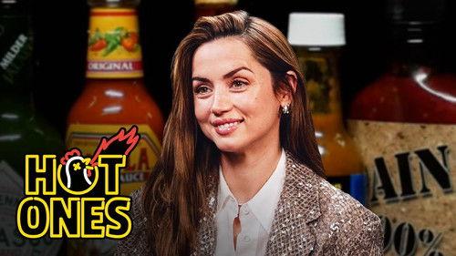 Hot Ones Season 27 Episode 2 - Ana de Armas Does Her Own Stunts While Eating Spicy Wings