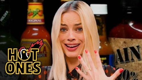 Hot Ones Season 11 Episode 1 - Margot Robbie Pushes Her Limits While Eating Spicy Wings