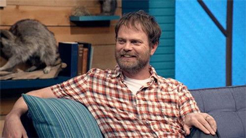 Comedy Bang! Bang! Season 2 Episode 11 - Rainn Wilson Wears a Short Sleeved Plaid Shirt & Colorful Sneakers