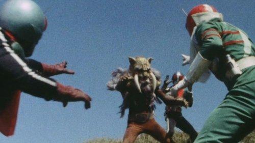 Kamen Rider Season 2 Episode 34 - Critical Moment! Baron Fang vs. Three Riders!!