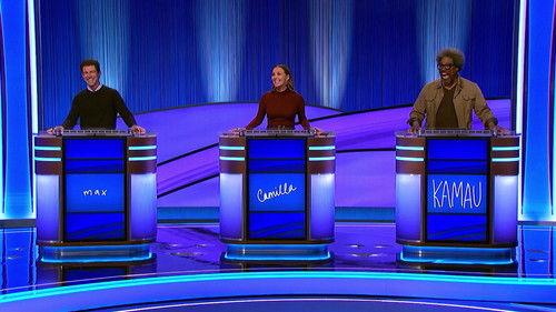 Celebrity Jeopardy! Season 3 Episode 1 - Quarterfinal #1: Max Greenfield, Camilla Luddington, and W. Kamau Bell
