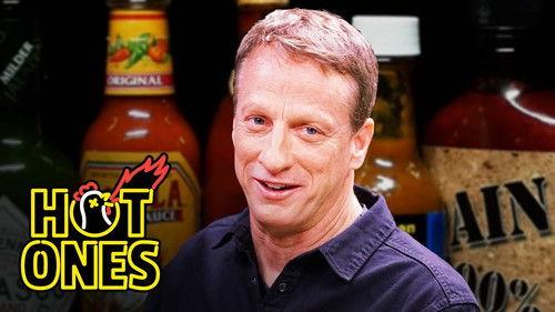 Hot Ones Season 22 Episode 7 - Tony Hawk Embraces the Pain While Eating Spicy Wings