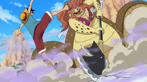 One Piece Season 12 Episode 414 - All-Out Special Power Battle!! Gum-Gum vs. Snake-Snake