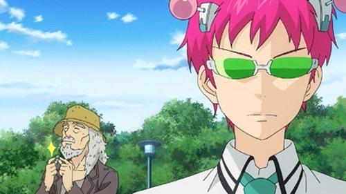 The Disastrous Life of Saiki K. Season 1 Episode 3 - A Genius Magician?! Uryoku Chouno + Second Encounter (on TV)! Uryoku Chouno + How Shady! Dark Reunion! + Beachside Summer Story + A New School Term Starts! The Melancholy of Nendou