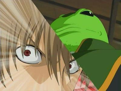 Gintama Season 1 Episode 14 - Boys Have a Weird Ritual that Makes Them Think They Turn Into Men When They Touch Frogs! / You Only Gotta Wash Under Your Armpits - Just the Armpits