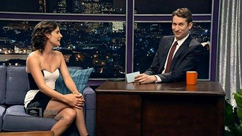 Comedy Bang! Bang! Season 2 Episode 19 - Cobie Smulders Wears a Strapless Black & White Dress