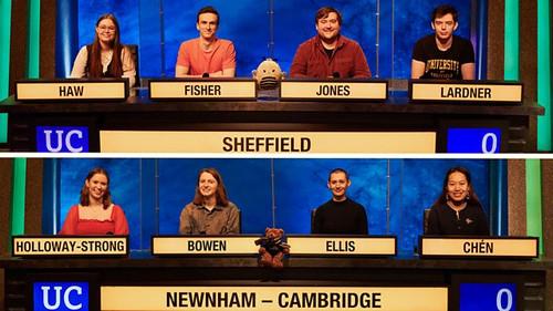 University Challenge Season 52 Episode 15 - Sheffield v Newnham, Cambridge