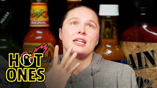 Hot Ones Season 13 Episode 2 - Ronda Rousey Splits Bones While Eating Spicy Wings