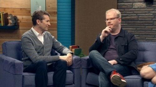 Comedy Bang! Bang! Season 2 Episode 15 - Jim Gaffigan Wears a Blue Jacket & Plum T-Shirt