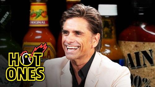 Hot Ones Season 21 Episode 10 - John Stamos Falls Out of His Chair While Eating Spicy Wings