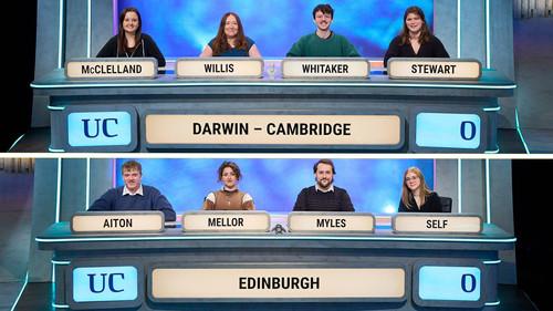 University Challenge Season 54 Episode 20 - Darwin College, Cambridge v Edinburgh