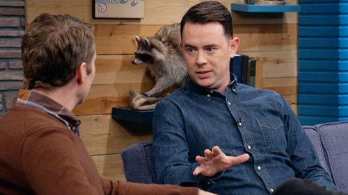 Comedy Bang! Bang! Season 4 Episode 15 - Colin Hanks Wears a Denim Button Down and Black Sneakers