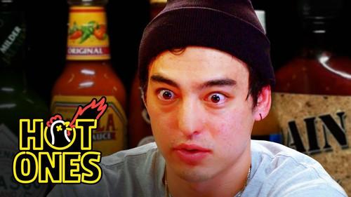 Hot Ones Season 4 Episode 10 - Joji Sets His Face on Fire While Eating Spicy Wings