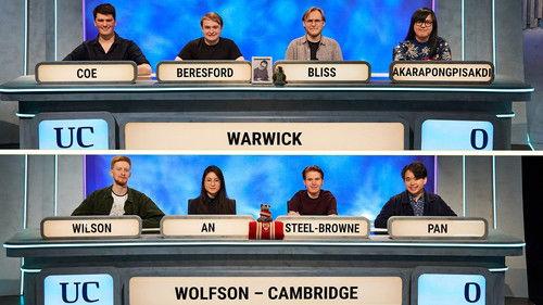 University Challenge Season 53 Episode 11 - Warwick vs Wolfson College, Cambridge
