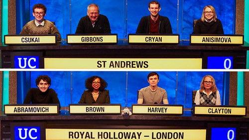 University Challenge Season 52 Episode 17 - St Andrews v Royal Holloway
