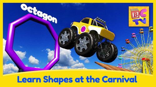 Brain Candy TV Season 1 Episode 22 - Carnival Learning Pt1 - Learn Shapes with Monster Trucks and a Carnival Game for Kids