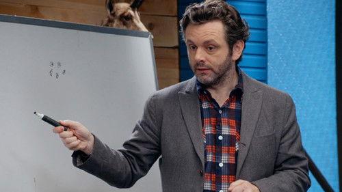 Comedy Bang! Bang! Season 4 Episode 17 - Michael Sheen Wears a Plaid Button Down and Grey Blazer