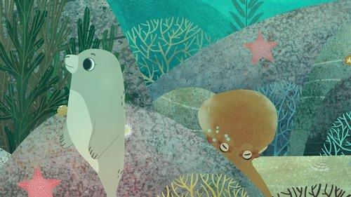 Puffin Rock Season 2 Episode 4 - Silky and the Octopus