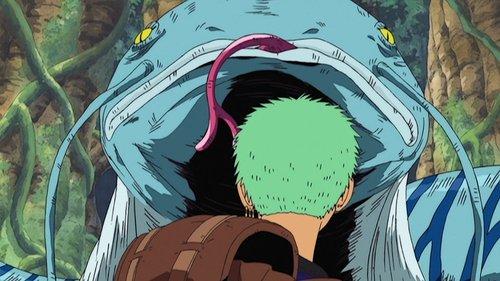 One Piece Season 6 Episode 168 - A Giant Snake Bares Its Fangs! The Survival Game Begins!