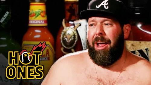 Hot Ones Season 2 Episode 24 - Bert Kreischer Sweats Profusely Eating Spicy Wings