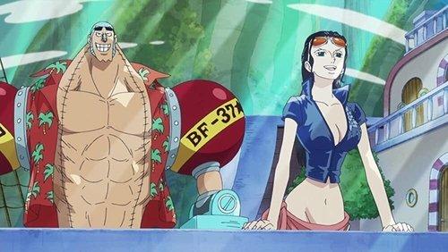 One Piece Season 14 Episode 523 - A Suprising Fact! The Man Who Guarded the Sunny!