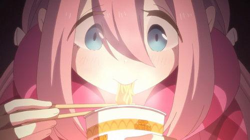 Laid-Back Camp Season 1 Episode 1 - Mount Fuji and Curry Noodles