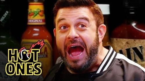 Hot Ones Season 4 Episode 5 - Adam Richman Fanboys Out While Eating Spicy Wings