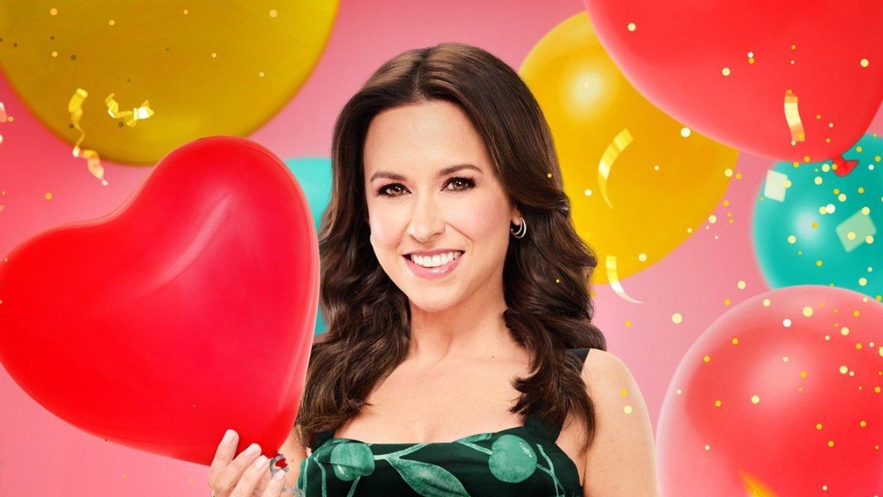 Celebrations with Lacey Chabert backdrop
