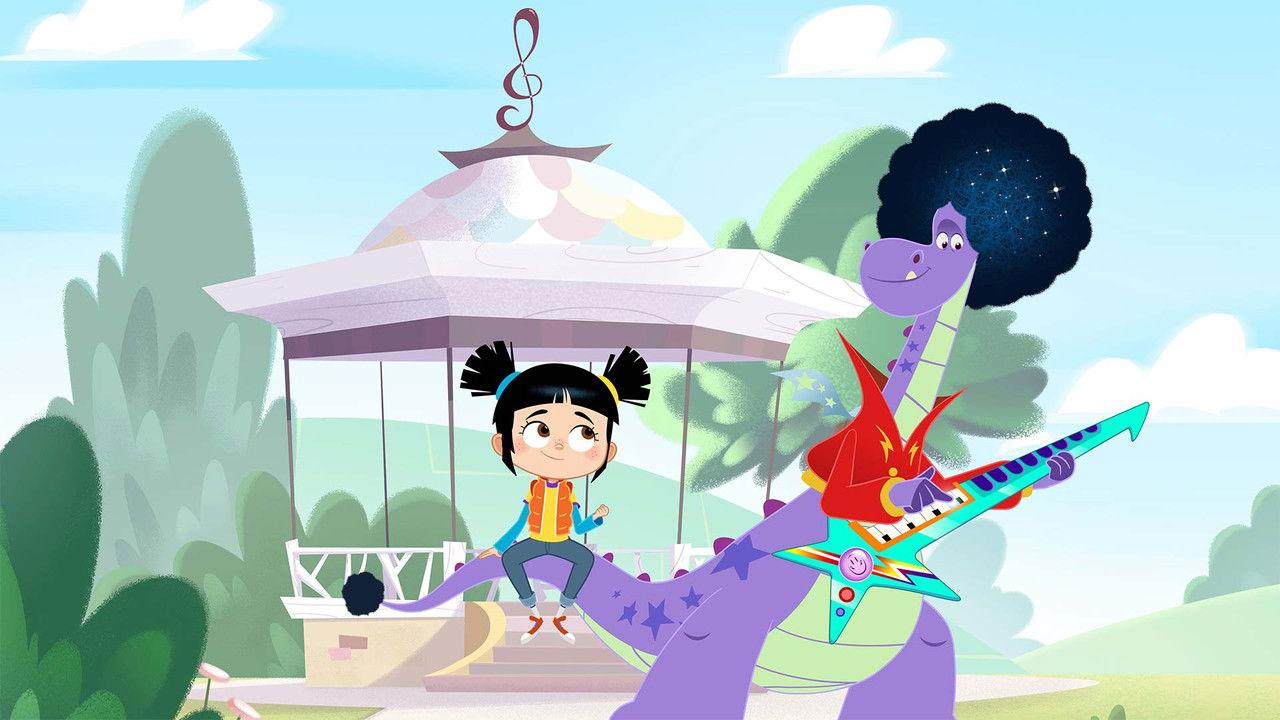 Disco Dragon backdrop