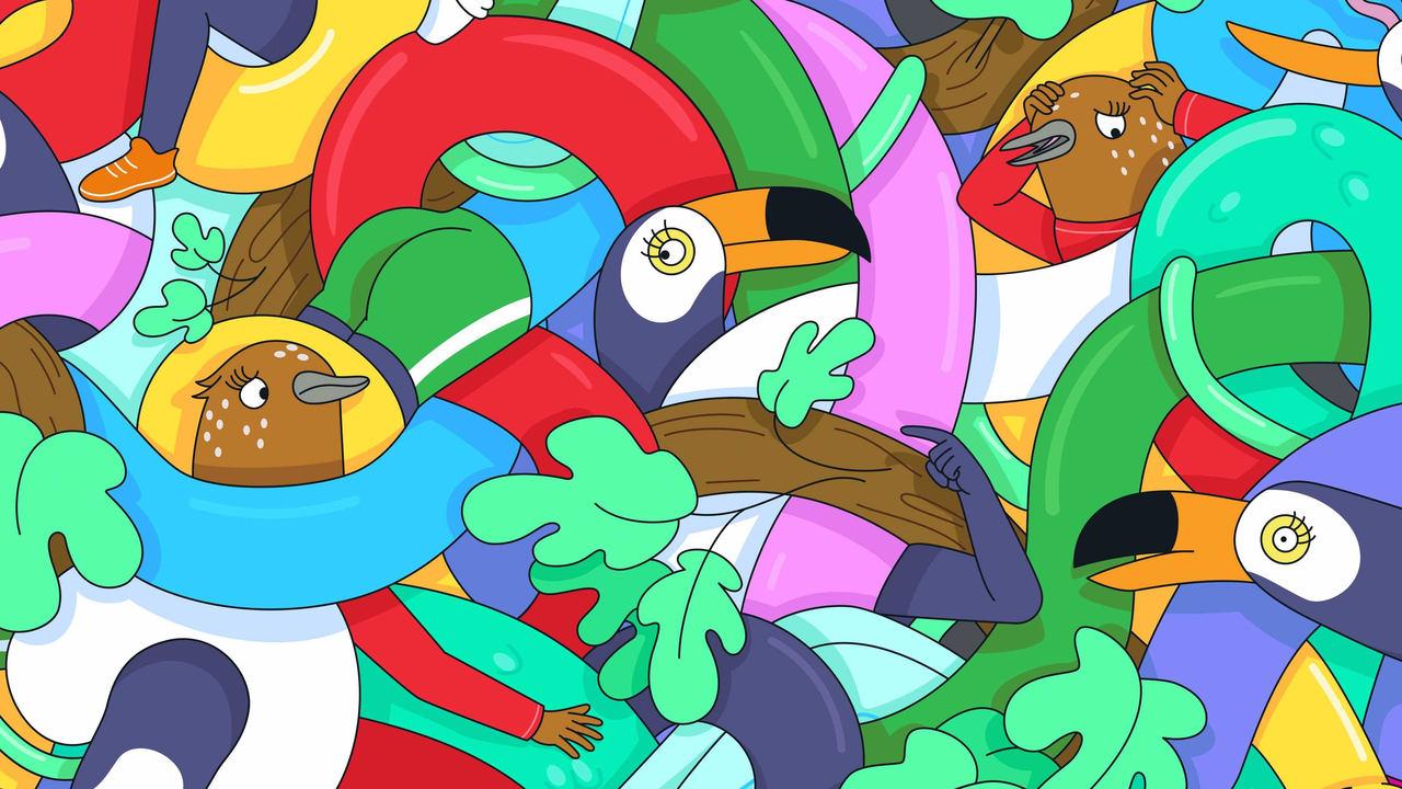 Tuca & Bertie backdrop