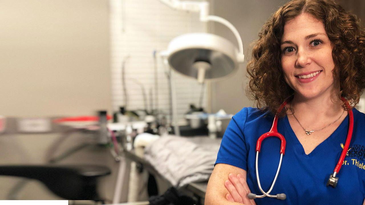 Dr. T, Lone Star Vet backdrop