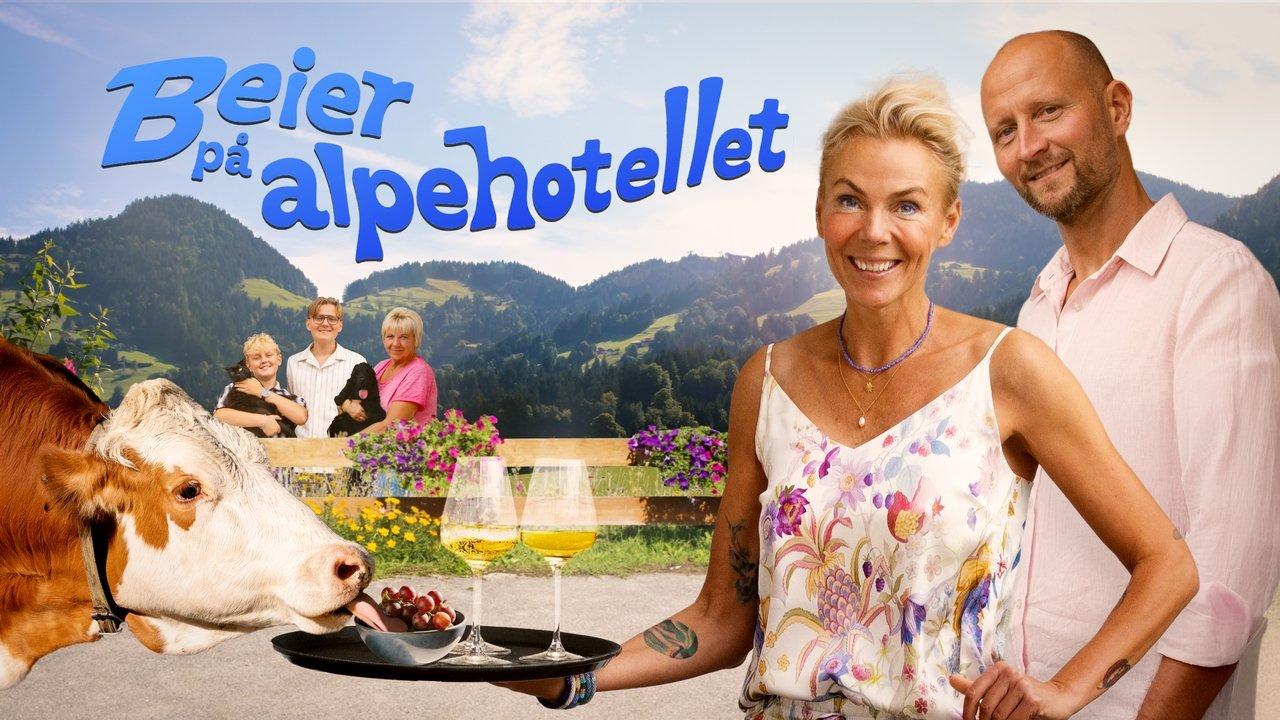 Beier at the alpine hotel backdrop