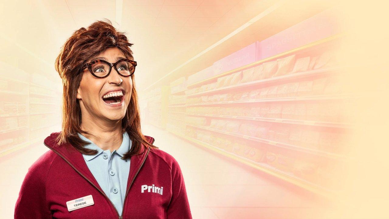 Terese i kassan backdrop