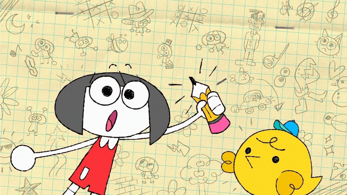 Doodle Girl backdrop