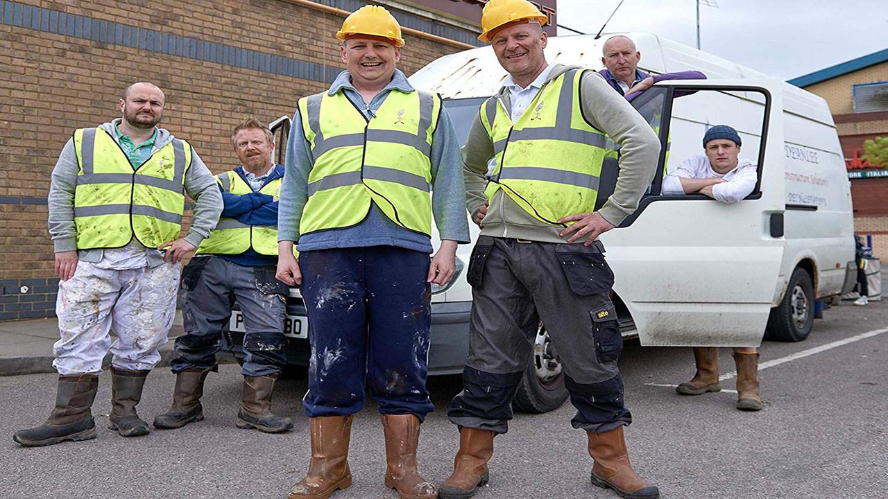 Lee and Dean backdrop