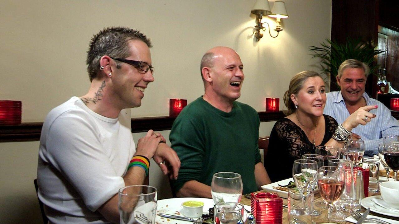 Four in a Bed backdrop