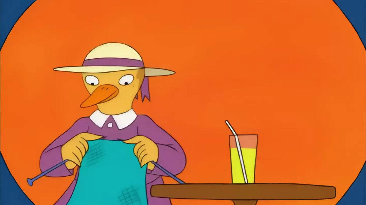 A Miss Mallard Mystery backdrop