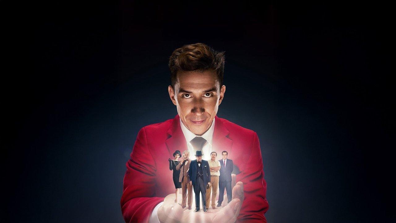 Evil Genius with Russell Kane backdrop