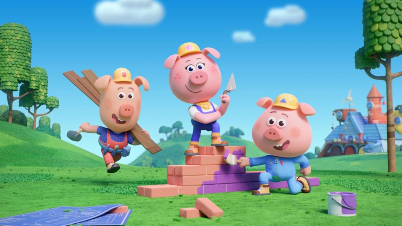 Piggy Builders backdrop