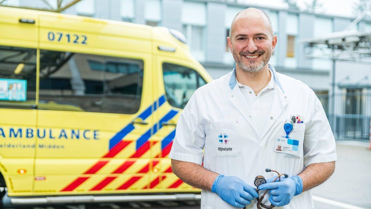 Op de spoed backdrop