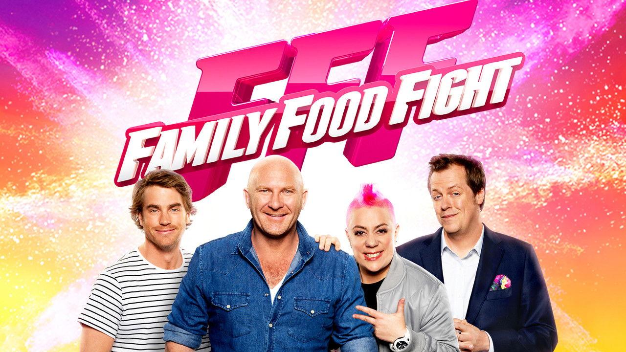 Family Food Fight backdrop