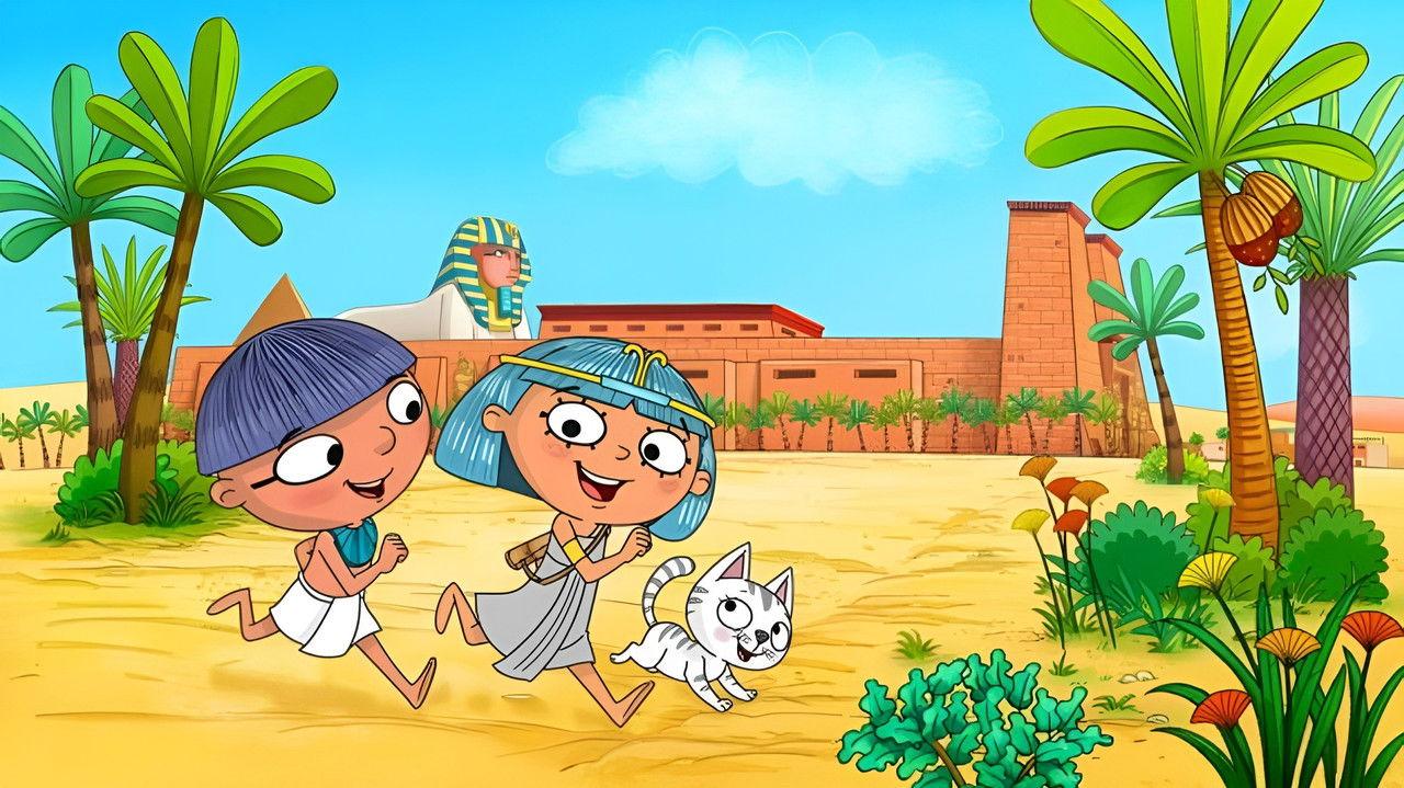 Nefertine on the Nile backdrop