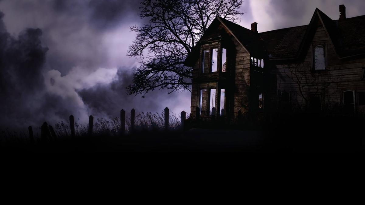 My Haunted House backdrop