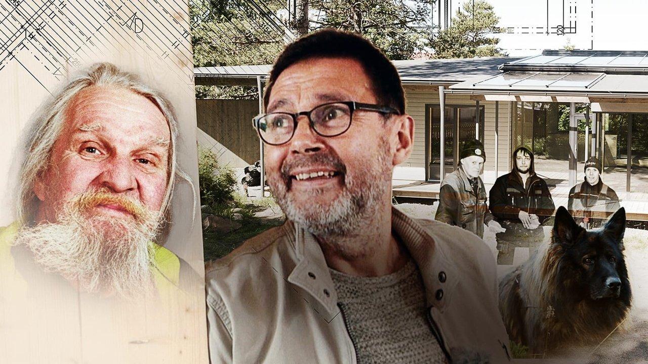 Sadan vuoden talo backdrop