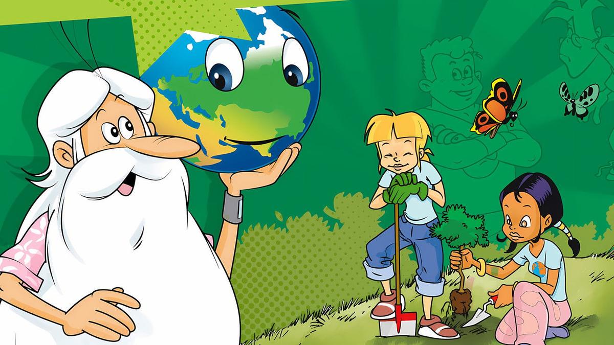 Once Upon a Time... Planet Earth backdrop