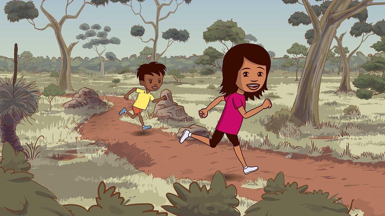 Little J and Big Cuz backdrop