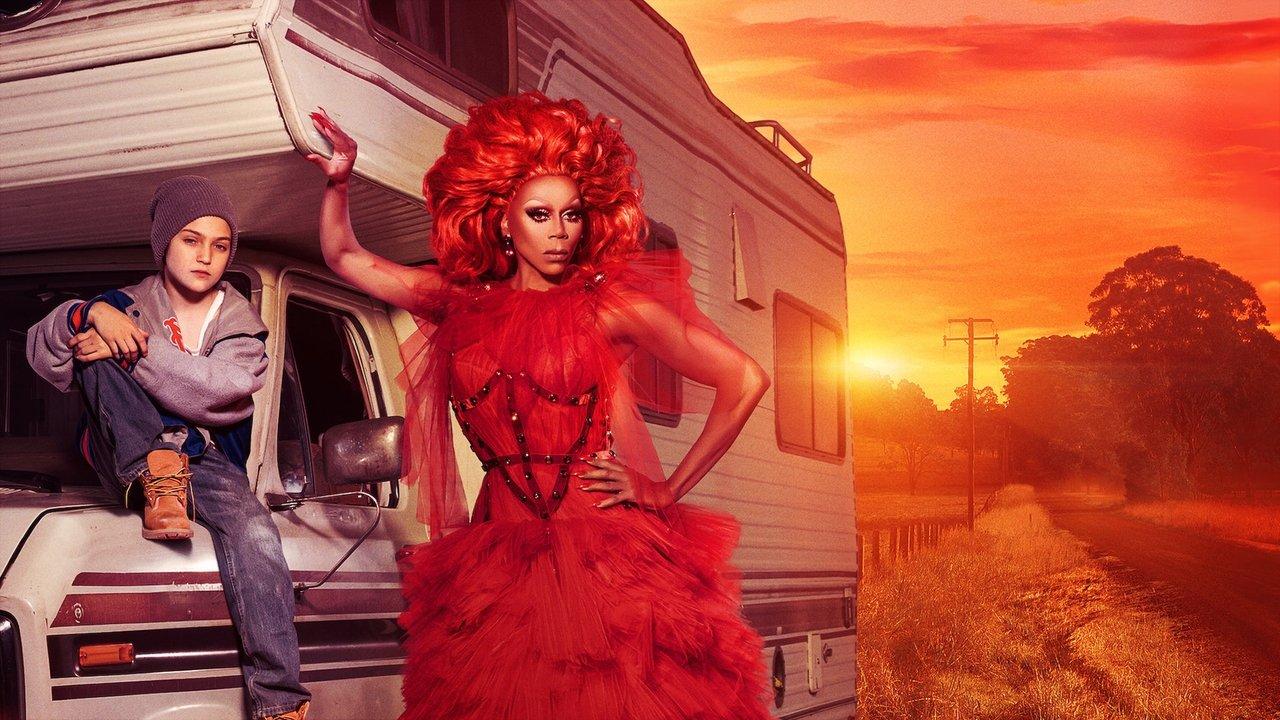 AJ and the Queen backdrop